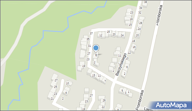 Elbląg, Boya-Żeleńskiego Tadeusza, 6, mapa Elbląga