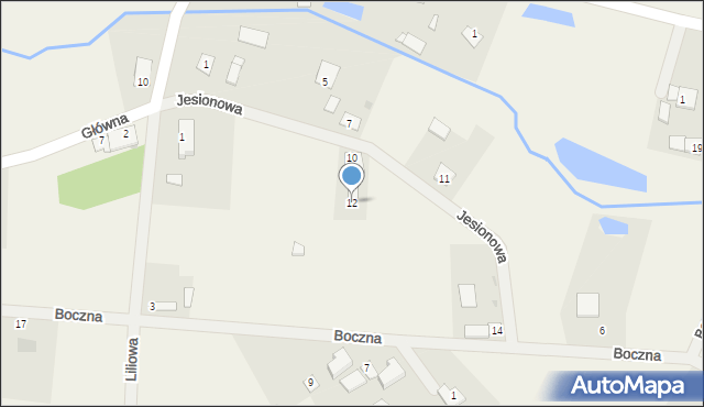 Fletnowo, Boczna, 12, mapa Fletnowo