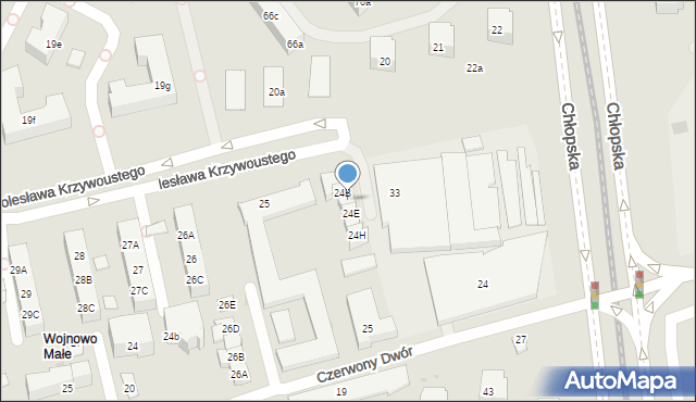 Gdańsk, Bolesława Krzywoustego, 24C, mapa Gdańska