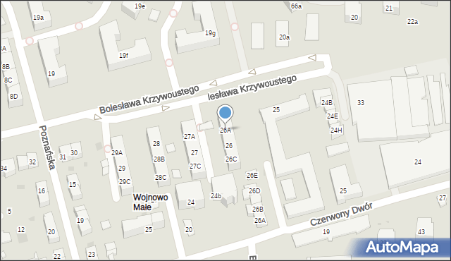 Gdańsk, Bolesława Krzywoustego, 26A, mapa Gdańska