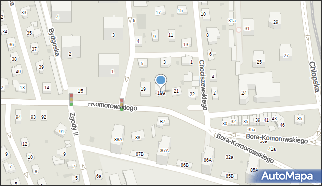 Gdańsk, Bora-Komorowskiego Tadeusza, gen., 19a, mapa Gdańska