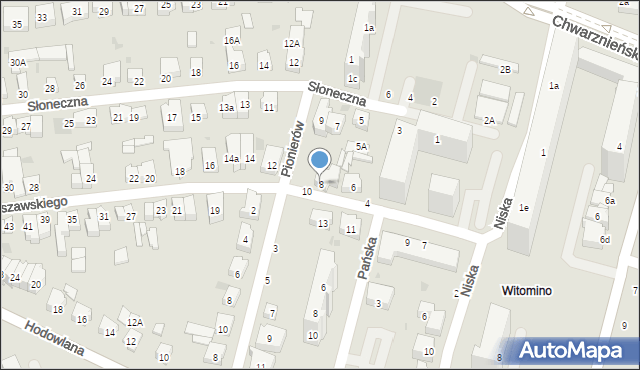 Gdynia, Bohaterów Getta Warszawskiego, 8, mapa Gdyni