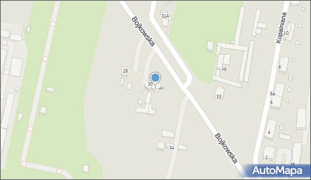 Gliwice, Bojkowska, 32, mapa Gliwic