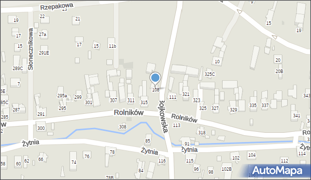 Gliwice, Bojkowska, 108, mapa Gliwic