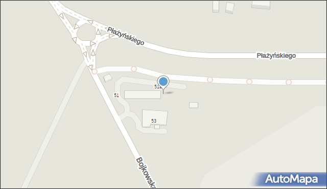 Gliwice, Bojkowska, 52, mapa Gliwic