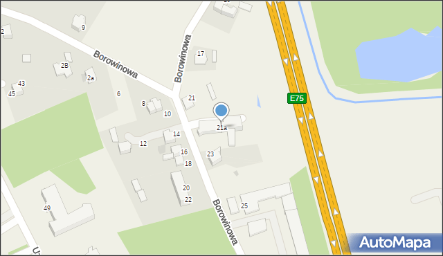 Goczałkowice-Zdrój, Borowinowa, 21a, mapa Goczałkowice-Zdrój