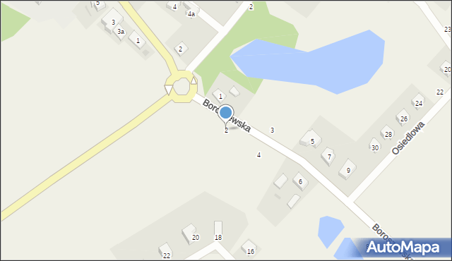 Godziszewo, Boroszewska, 2, mapa Godziszewo