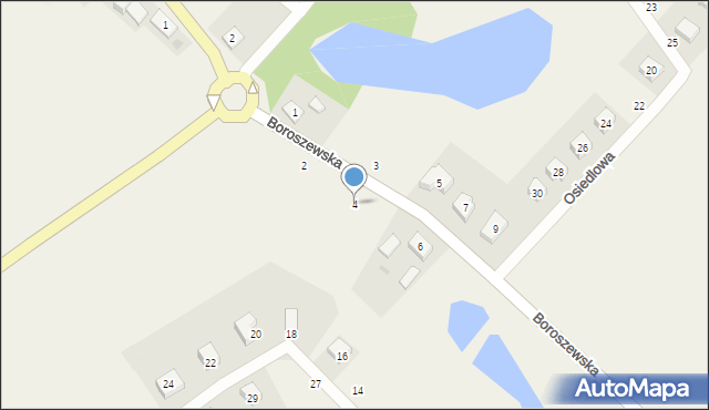 Godziszewo, Boroszewska, 4, mapa Godziszewo