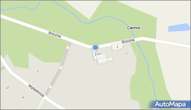 Goleniów, Boczna, 1, mapa Goleniów