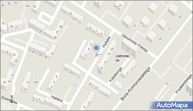 Gorzów Wielkopolski, Bora-Komorowskiego Tadeusza, gen., 15c, mapa Gorzów Wielkopolski