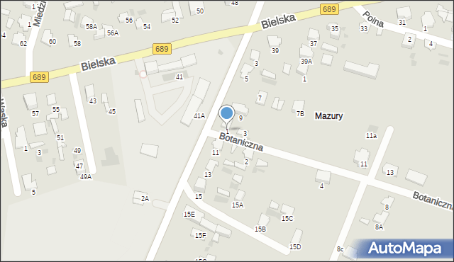 Hajnówka, Botaniczna, 1, mapa Hajnówka