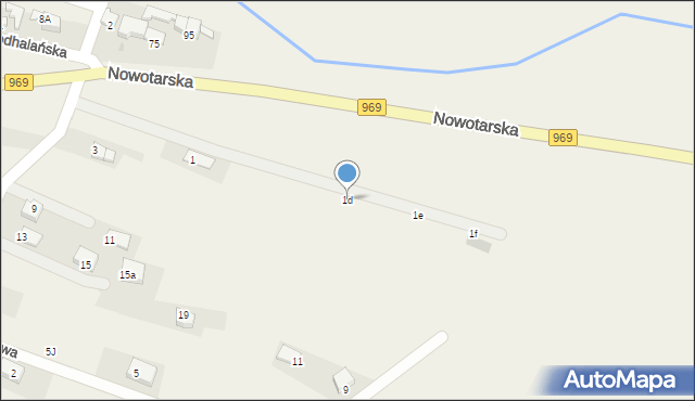 Harklowa, Bór, 1d, mapa Harklowa