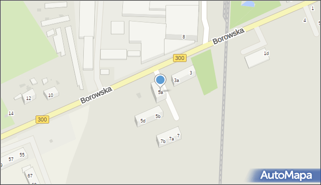 Iłowa, Borowska, 5a, mapa Iłowa