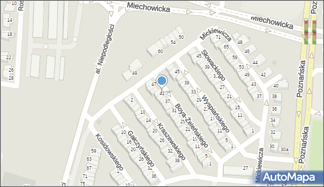 Inowrocław, Boya-Żeleńskiego Tadeusza, 41, mapa Inowrocławia