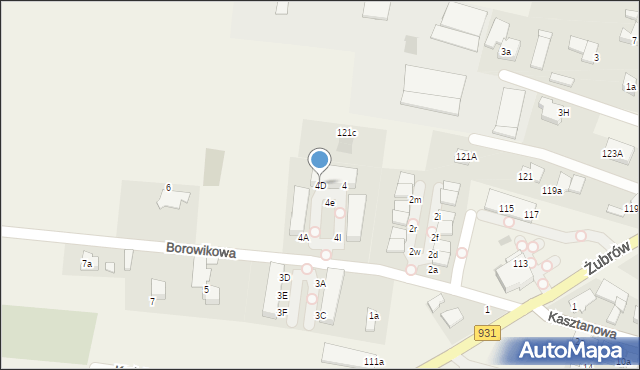 Jankowice, Borowikowa, 4D, mapa Jankowice