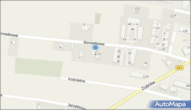 Jankowice, Borowikowa, 5, mapa Jankowice