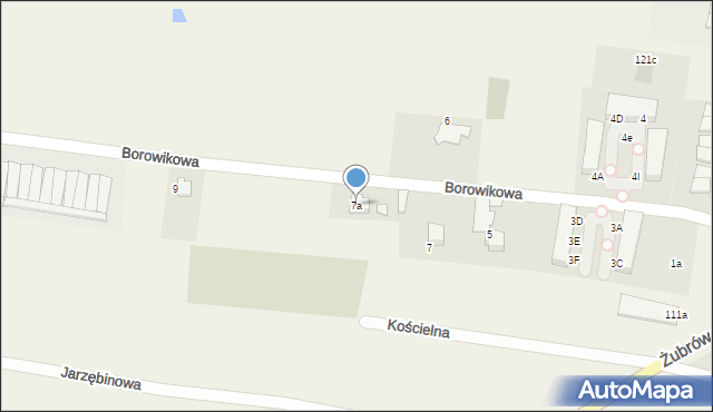 Jankowice, Borowikowa, 7a, mapa Jankowice