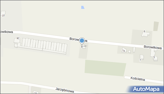 Jankowice, Borowikowa, 9, mapa Jankowice