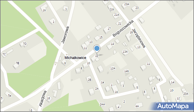 Jankowice, Boguszowicka, 12, mapa Jankowice