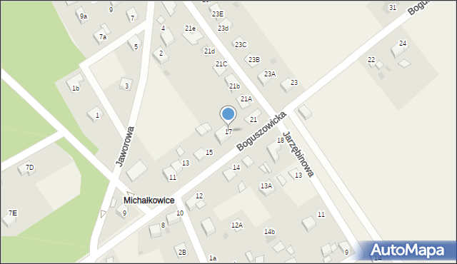 Jankowice, Boguszowicka, 17, mapa Jankowice