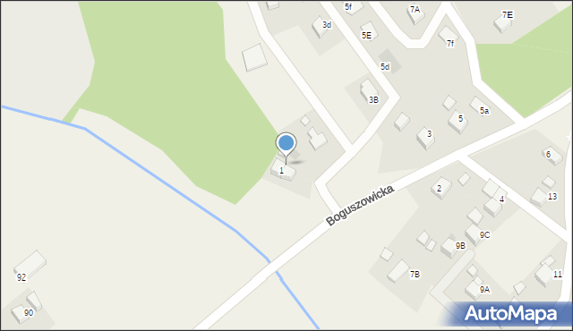 Jankowice, Boguszowicka, 1a, mapa Jankowice