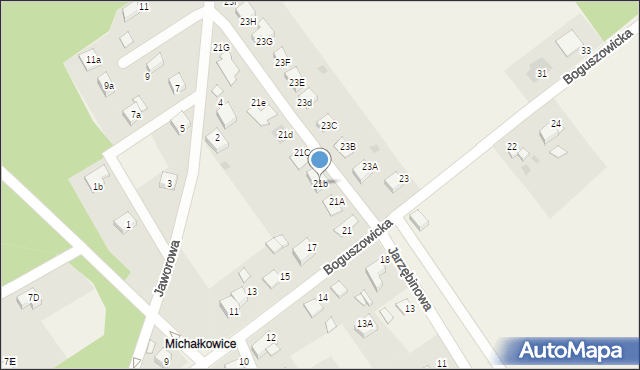 Jankowice, Boguszowicka, 21b, mapa Jankowice