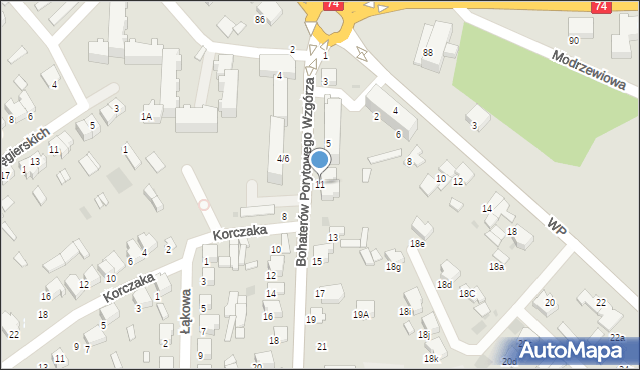 Janów Lubelski, Bohaterów Porytowego Wzgórza, 11, mapa Janów Lubelski