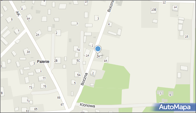 Jastkowice, Boczna, 2A, mapa Jastkowice