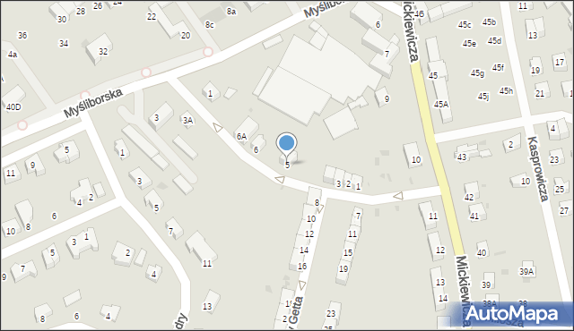 Jawor, Bohaterów Getta, 5, mapa Jawor