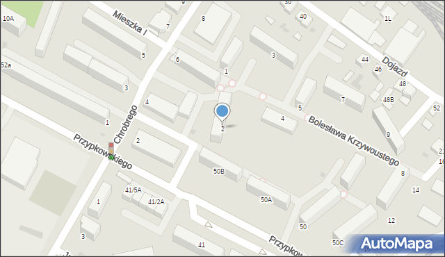 Jędrzejów, Bolesława Krzywoustego, 2, mapa Jędrzejów