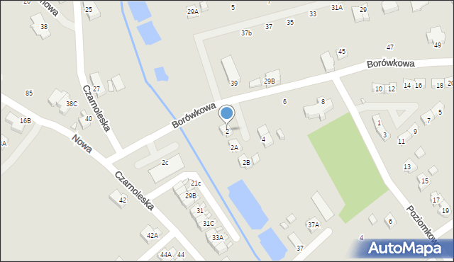 Jelenia Góra, Borówkowa, 2, mapa Jelenia Góra