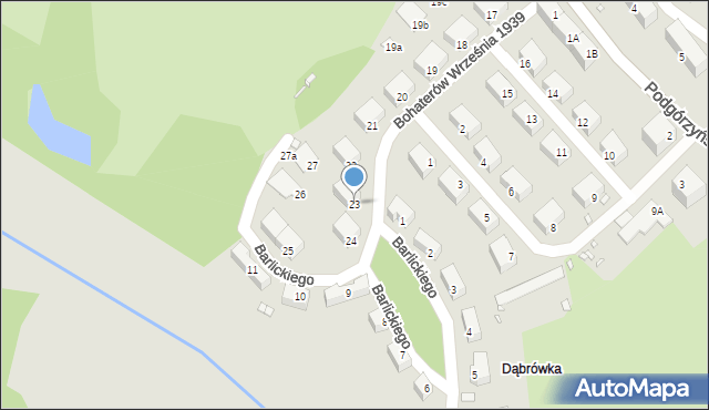 Jelenia Góra, Bohaterów Września 1939 r., 23, mapa Jelenia Góra