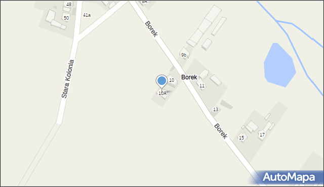 Jemielnica, Borek, 10A, mapa Jemielnica