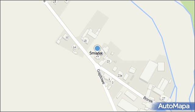 Jemielnica, Borek, 21, mapa Jemielnica