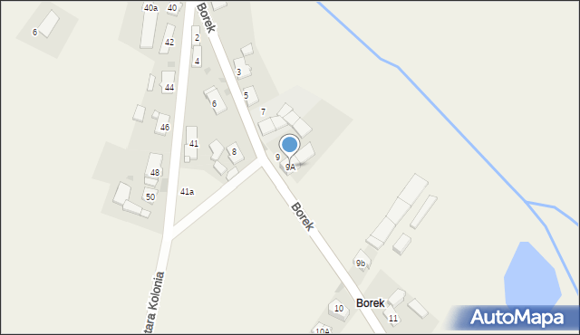 Jemielnica, Borek, 9A, mapa Jemielnica
