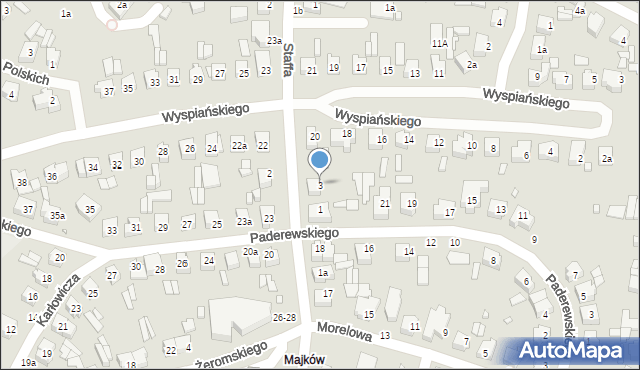 Kalisz, Boya-Żeleńskiego Tadeusza, 3, mapa Kalisza