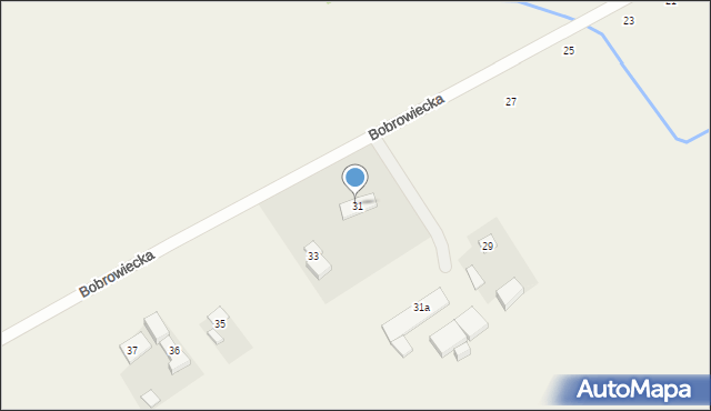 Kamionka, Bobrowiecka, 34A, mapa Kamionka