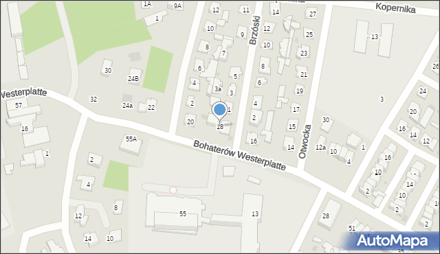 Karczew, Bohaterów Westerplatte, 18, mapa Karczew