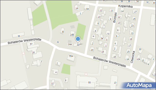 Karczew, Bohaterów Westerplatte, 22, mapa Karczew