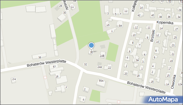 Karczew, Bohaterów Westerplatte, 30, mapa Karczew