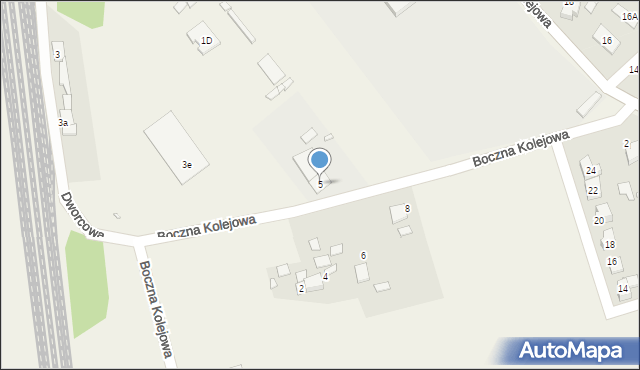 Karłowice, Boczna Kolejowa, 5, mapa Karłowice