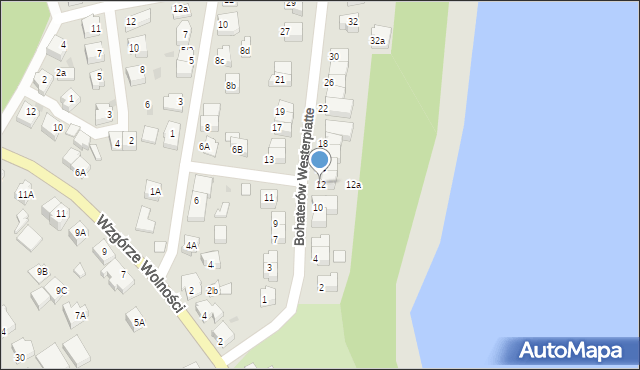 Kartuzy, Bohaterów Westerplatte, 12, mapa Kartuzy