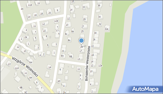 Kartuzy, Bohaterów Westerplatte, 19, mapa Kartuzy