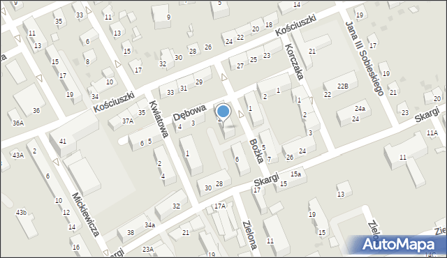 Kędzierzyn-Koźle, Bożka Arki, 4, mapa Kędzierzyna-Koźle