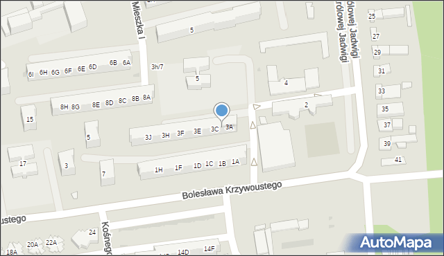 Kędzierzyn-Koźle, Bolesława Śmiałego, 3B, mapa Kędzierzyna-Koźle