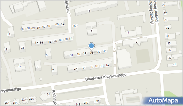 Kędzierzyn-Koźle, Bolesława Śmiałego, 3E, mapa Kędzierzyna-Koźle