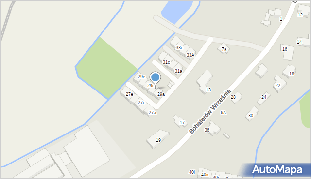 Kępno, Bohaterów Września, 29b, mapa Kępno