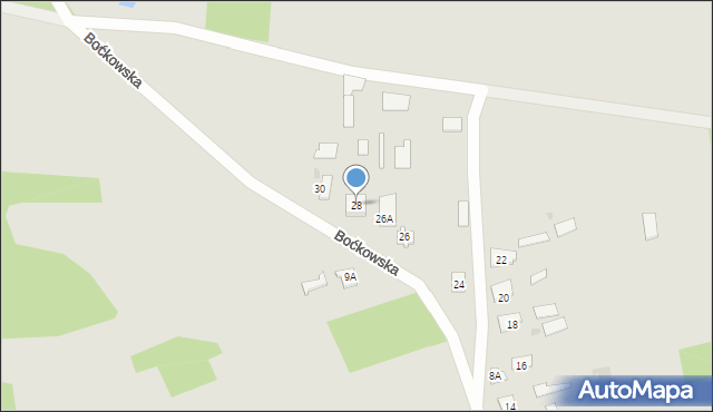 Kleszczele, Boćkowska, 28, mapa Kleszczele