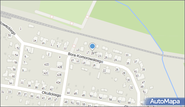 Kluczbork, Bora-Komorowskiego Tadeusza, gen., 19, mapa Kluczbork