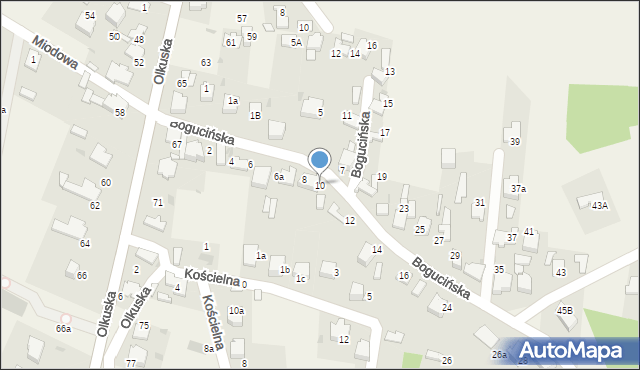 Klucze, Bogucińska, 10, mapa Klucze